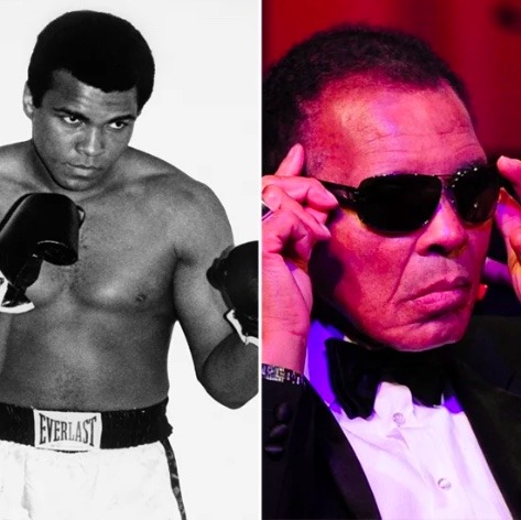 A collage of a person wearing sunglasses and a white shirt
Description automatically generated with low confidence